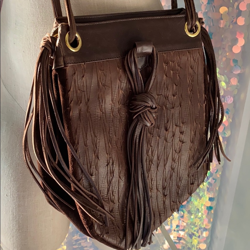 🤩JANE AUGUST LEATHER/SUEDE BAG🤩